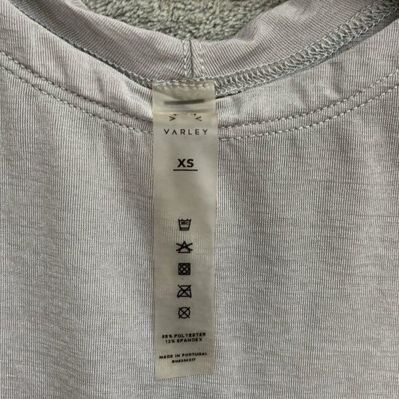 Varley Shirt Womens XS Gray Buckley Split Back Athletic Tank Top Workout Gym - Picture 6 of 9